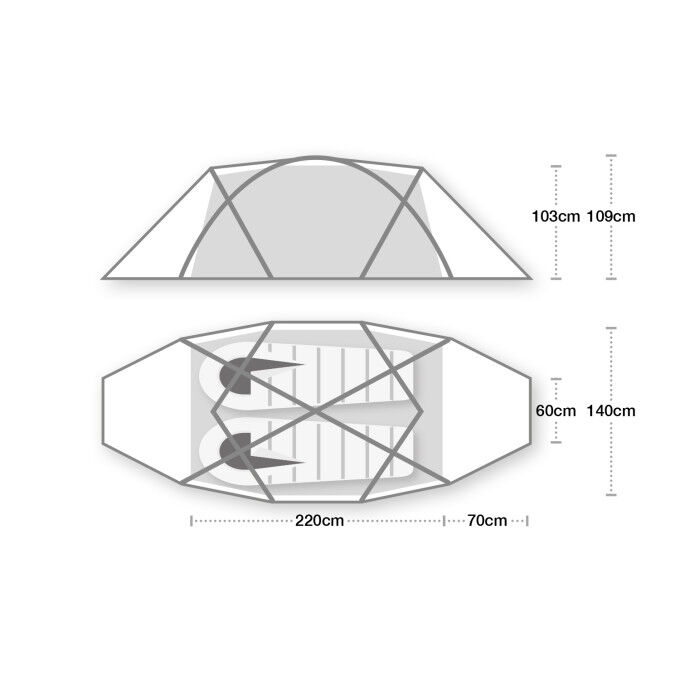 Tente Wild Country TRISAR 2D Tente Wild Country TRISAR 2D