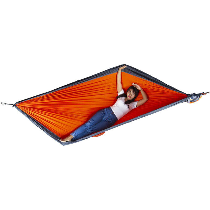 Ticket to the Moon Hamac 2 Places Orange/gris foncé Ticket to the Moon Hamac 2 Places Orange/gris foncé