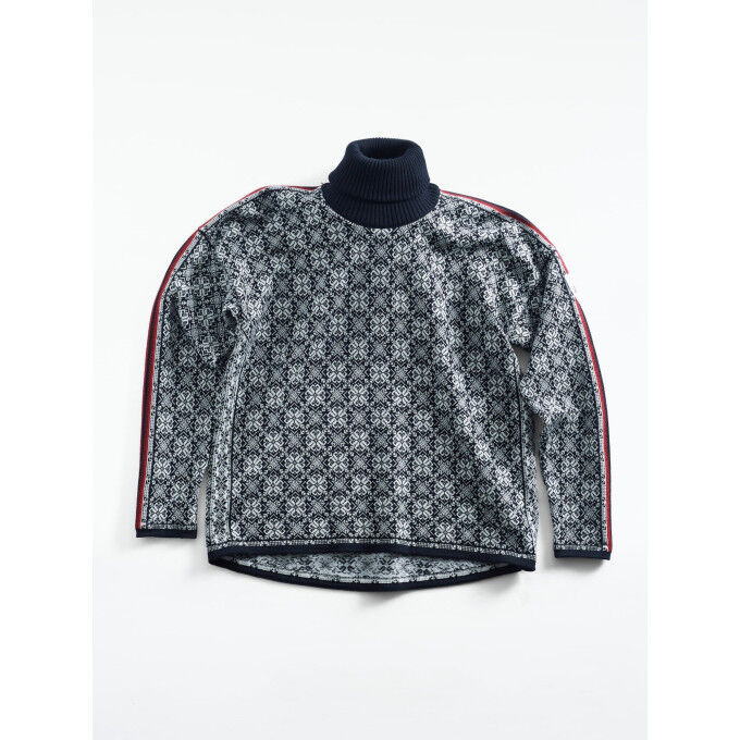 Dale of Norway FIRDA FEM SWEATER Suéter negro blanco roto