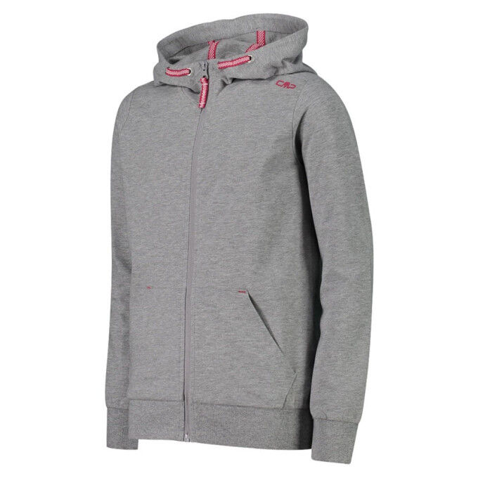 Veste junior CMP KID JACKET FIX HOOD Grey/Strawberry