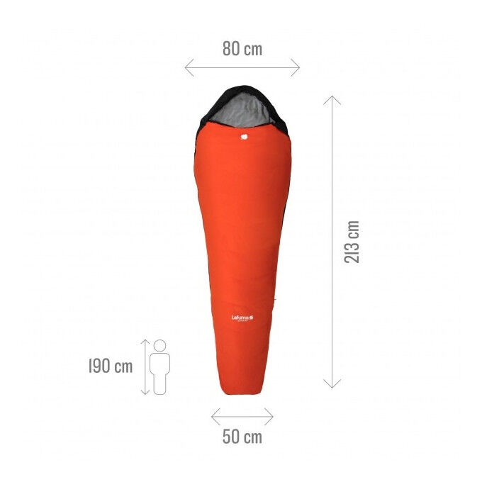 Lafuma ACTIVE 10° Sleeping Bag Orange - Main Image