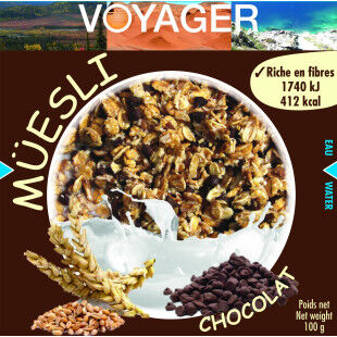 Voyager freeze-dried meal Chocolate Muesli 100g