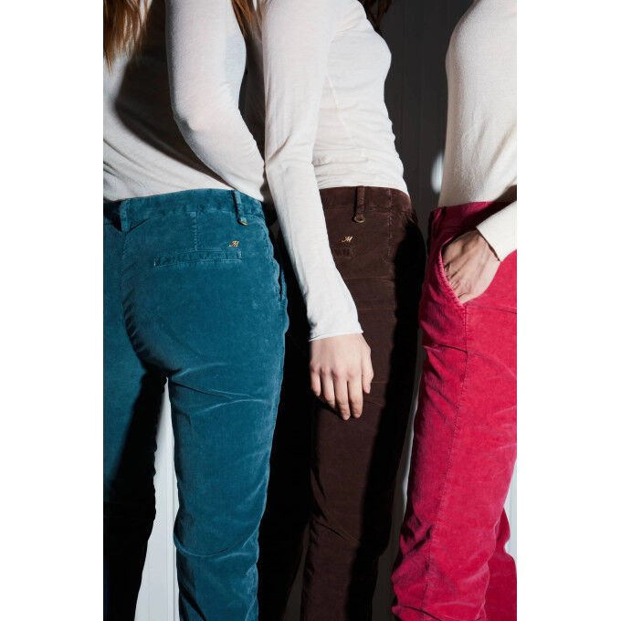 NEW YORK REGULAR VELOUR CHINO TROUSERS