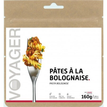 Repas lyophilisé Voyager Pâtes à la bolognaise 160g