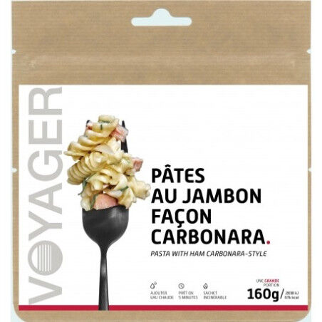 Repas lyophilisé Voyager Pâtes au jambon à la carbonara 160g