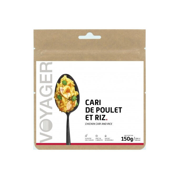 Voyager freeze-dried meal Chicken and rice curry 150g Voyager freeze-dried meal Chicken and rice curry 150g
