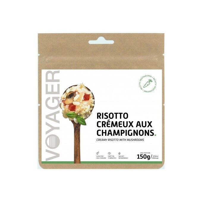 Voyager freeze-dried meal Creamy mushroom risotto 150g Voyager freeze-dried meal Creamy mushroom risotto 150g