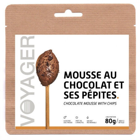 Voyager Mousse au Chocolat et ses Pépites 80g