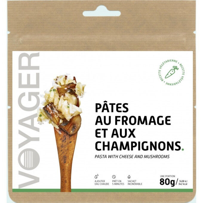 Voyager Cheese and Mushroom Pasta 80g Voyager Cheese and Mushroom Pasta 80g