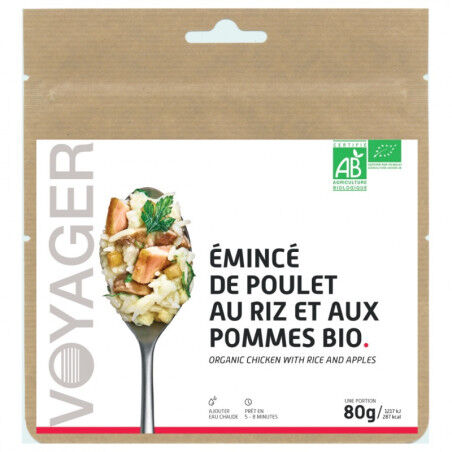 Voyager Organic Normandy rice and chicken 80g