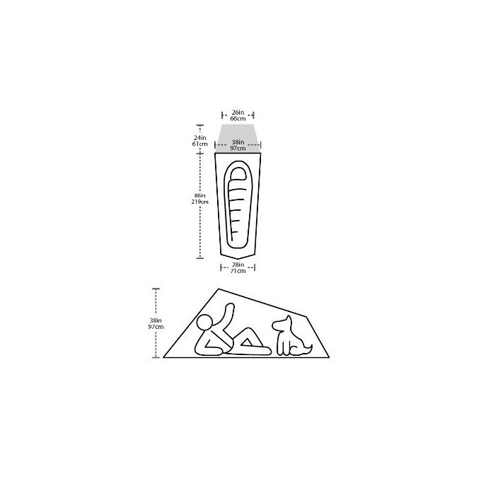 Tente Big Agnes FLY CREEK HV UL 1 BIKEPACK SOLUTION DYE Tente Big Agnes FLY CREEK HV UL 1 BIKEPACK SOLUTION DYE