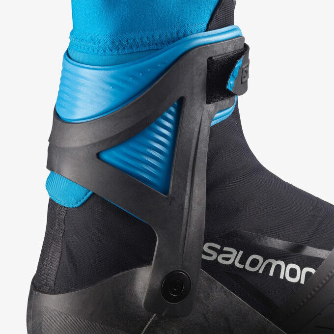 Zapatillas nórdicas Salomon S/MAX CARBON SKATE MV Negro/Azul proceso - Speck-Sports