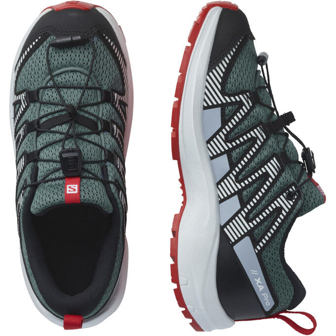 SHOES XA PRO V8 J STOWEA/ZEN BLUE/GOJI B