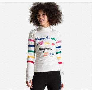 RLKWO06 - W POETIC ROUND NECK blanc