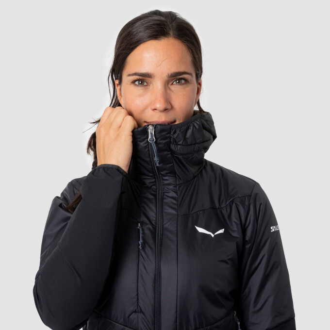 Chaqueta híbrida de Salewa ORTLES HYBRID TWR W JKT Black Out