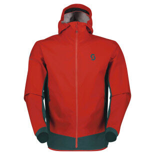 Scott EXPLORAIR HYBRID LT Aruba Green / Magma Red Jacket