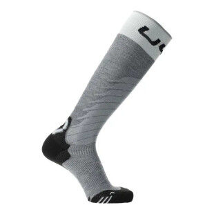 UYN MAN SKI ONE MERINO SOCKS Grey/White