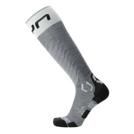 UYN MUJER SKI ONE MERINO SOCKS Gris/Blanco