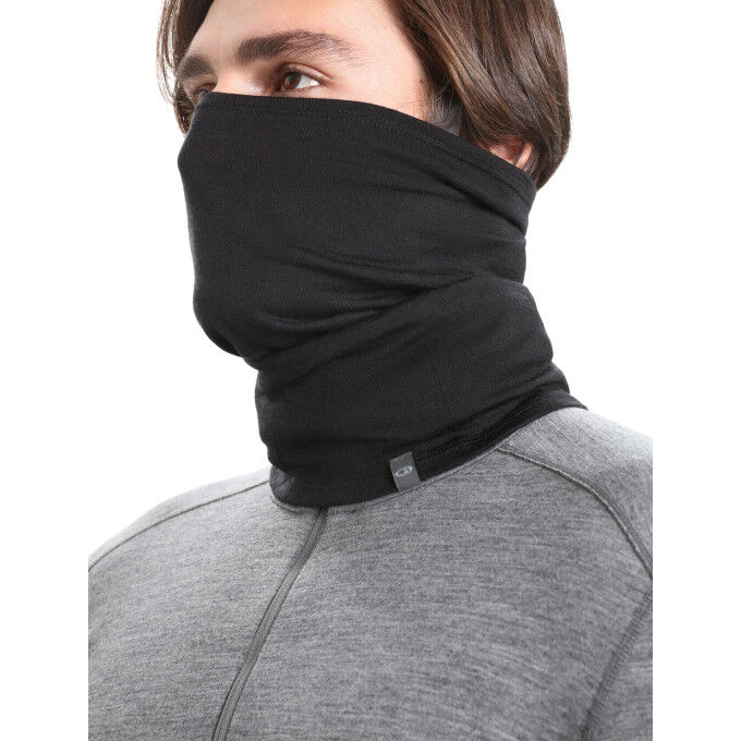 Icebreaker UNISEX FLEXI CHUTE BLACK gargantilla