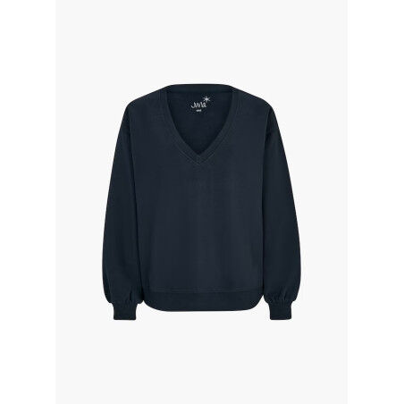 FLEECE SWEATER V NECK WITH PUFFY