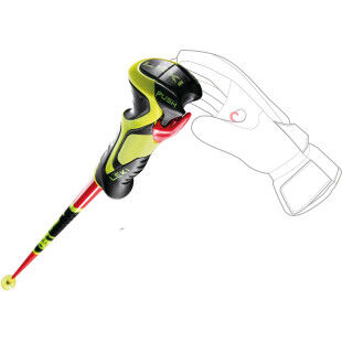Leki WORLDCUP LITE SL 3D Red children's ski pole