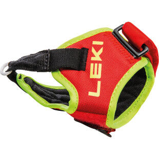 Leki TRIGGER FRAME RACING STRAP OSFA Bright Red / Neon Yellow