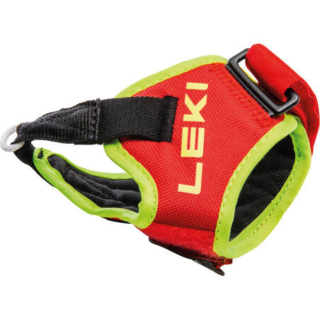 Leki TRIGGER FRAME RACING STRAP OSFA Bright Red / Neon Yellow