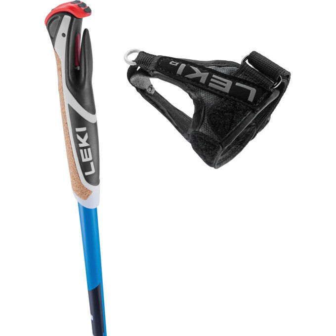 Bastones Leki CC 450 Azul Brillante-Negro-Blanco