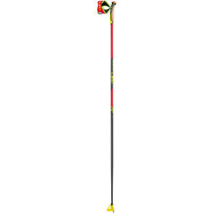 Leki PRC 750 ski poles Bright Red-Fluorescent Yellow-Black