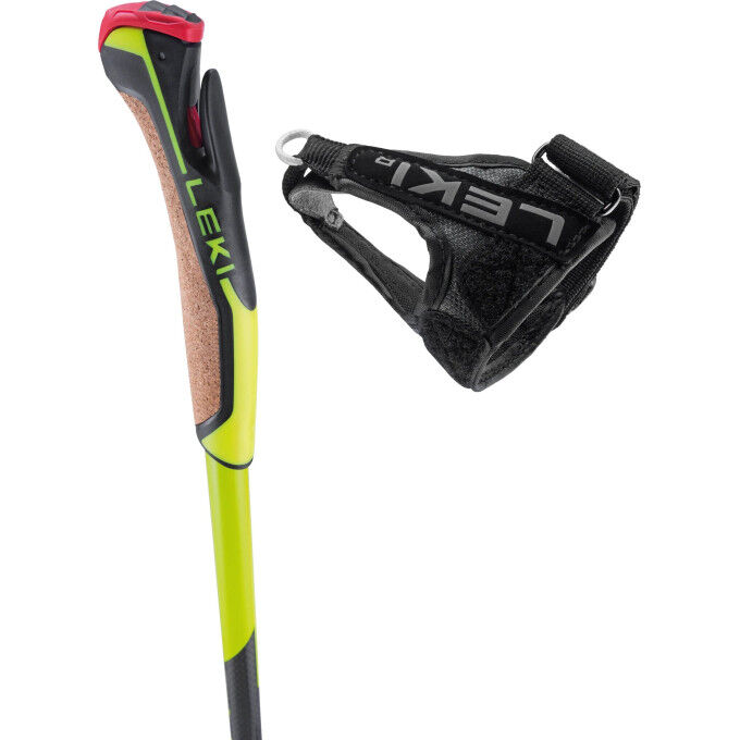 Unisex ski poles Leki PRC 650 Fluorescent Yellow-Black