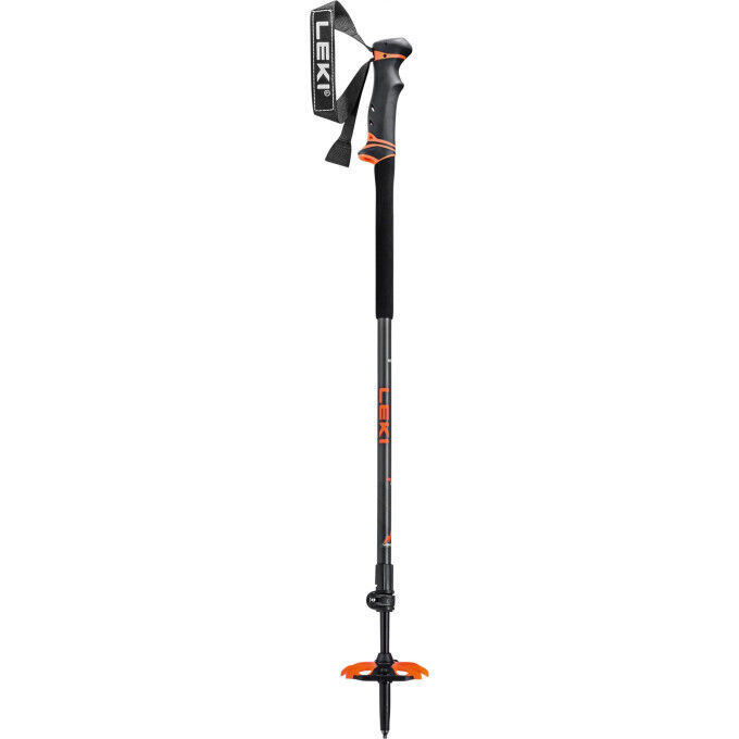 Leki HELICON LITE 2 ski poles Dark Anthracite-Fluorescent Orange-Black