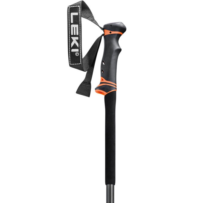 Leki HELICON LITE 2 ski poles Dark Anthracite-Fluorescent Orange-Black