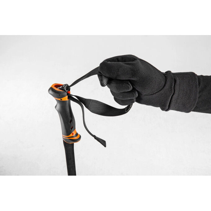 Leki HELICON LITE 2 ski poles Dark Anthracite-Fluorescent Orange-Black