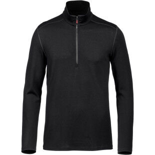 Icebreaker 260 TECH LS HALF ZIP Black jumper