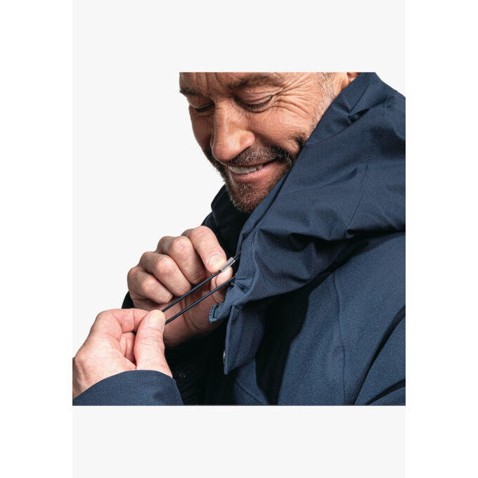 Chaqueta Shoredrive Schöffel Para Hombre - Impermeable, Transpirable, Con Capucha Y Detalles Reflectantes