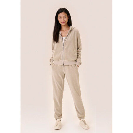 Juvia VELVET ZIPPER JACKET Chaqueta con capucha gris oliva