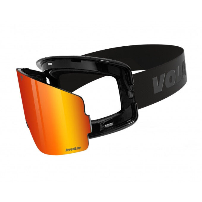 Vola WIDEYES BLACK + PINK LENS + EVA BOX + COVER Black/Pink ski mask