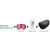 Vola WIDEYES BLACK + PINK LENS + EVA BOX + COVER Black/Pink ski mask