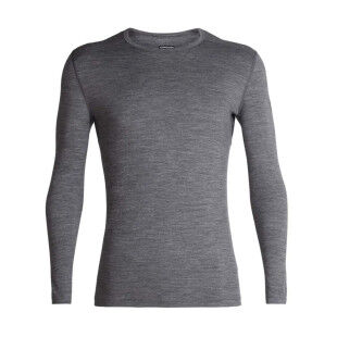 Sous vêtement Icebreaker M 200 OASIS LS CREWE Gritstone heather