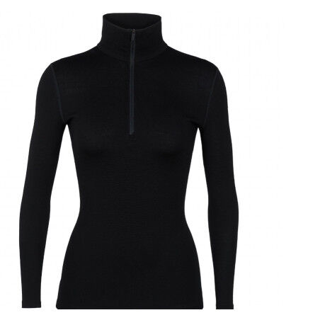 Icebreaker sweatshirt W 260 TECH LS HALF ZIP Black