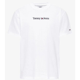 Tommy Hilfiger TJM CLASSIC LINEAR LOGO TEE White T-shirt