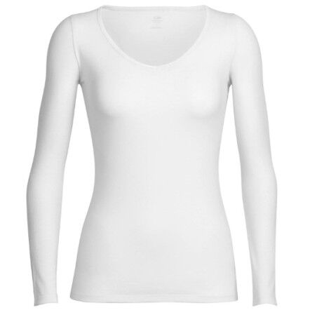 Camiseta Icebreaker W SIREN LS SWEETHEART SNOW