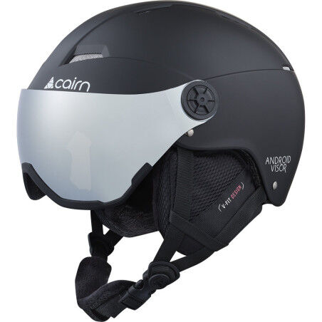 Casco esquí Cairn ANDROID VISOR MAT negro