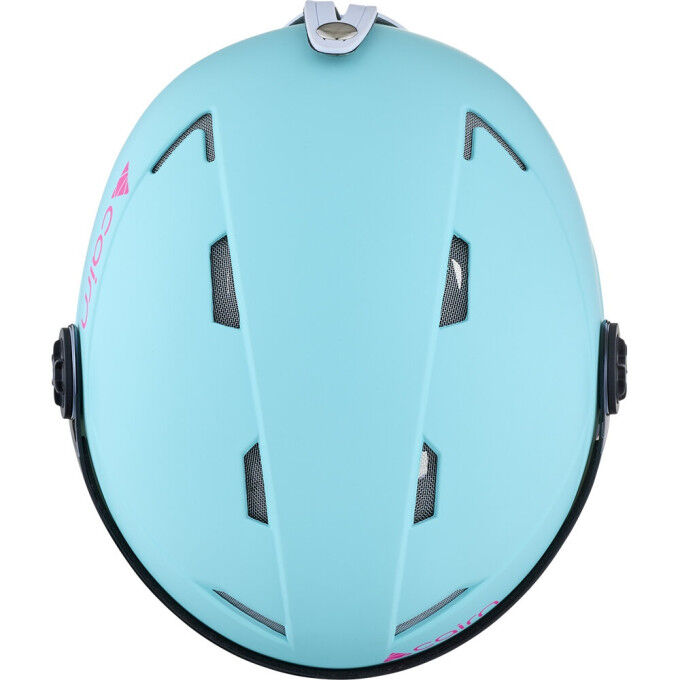 (ok)Ski helmet Cairn ANDROID VISOR J TURQUOISE NEON PINK