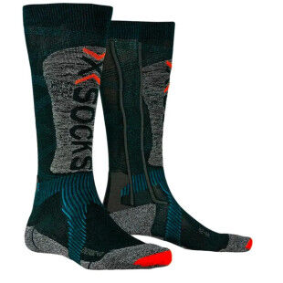 Chaussettes X-Socks SKI ENERGIZER LT 4.0 Petrol/Stone Grey melange