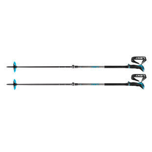 Leki GUIDE LITE 2 bastones de esquí SilverGrey/Petrol/Negro