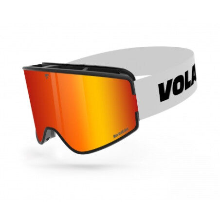 Vola WIDEYES WHITE + PINK LENS Ski Mask White