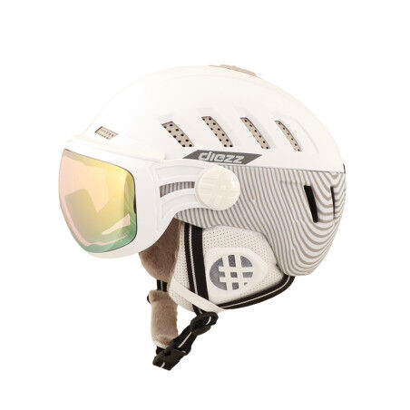 Casque Diezz ARCTIK VISIERE White Silver