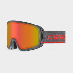 Ski mask Cébé STRIKER EVO GRAPHITE - PC VARIO PERFO AMBER FLASH red