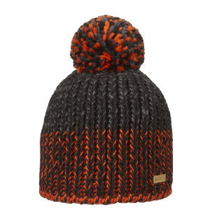 Bonnet à pompon Cairn JUSTIN HAT J Black Bright Red